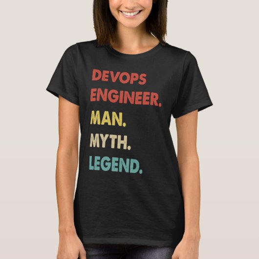 T-shirt Devops Ingénieur Homme Mythe Légende 1 (Devant)