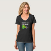 T-shirt Devrais-je aller Pêcher Funky Pie Graphique (Devant entier)