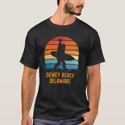 T-shirt Dewey Beach Delaware Sasquatch Souvenir 1 (Devant)
