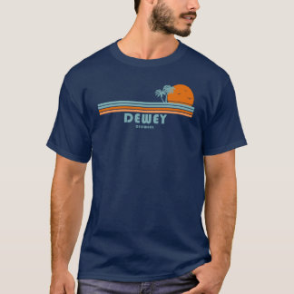 T-shirt Dewey Beach Delaware Sun Palm Trees