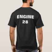 T-shirt d'express d'île de fer (couleurs foncées) (Dos)