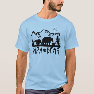 T-shirt d'extérieur d'ours de papa grand