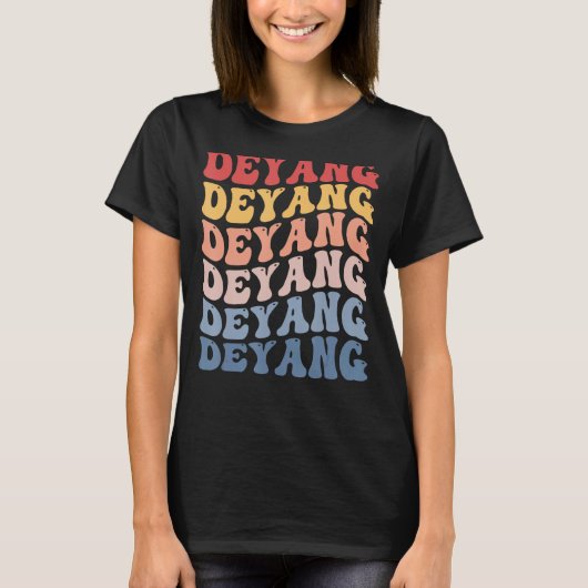 T-shirt Deyang City Groovy Retro (Devant)