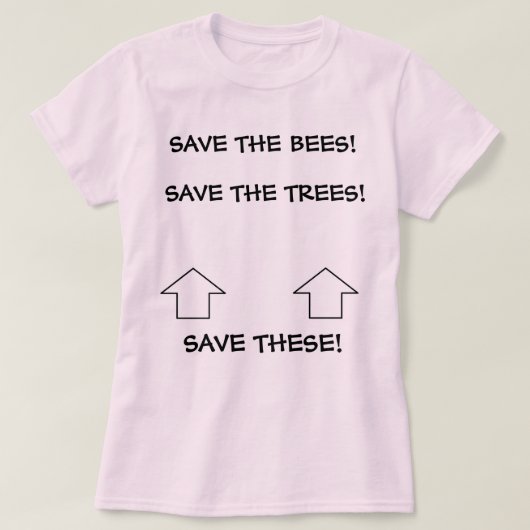 t-shirt "Deze opslaan" (Design voorkant)