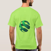 T-shirt dézine du logo de la Terre (Dos)