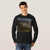 T-shirt DG Peintures Grim Reaper traquant (bleu) V3 (Devant entier)