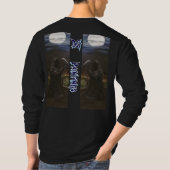 T-shirt DG Peintures Grim Reaper traquant (bleu) V3 (Dos)