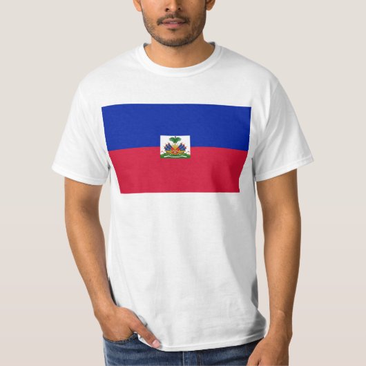 T-shirt d'Haïti de Drapeau - drapeau du Haïti (Devant)