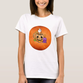 T-shirt d'Halloween avec motif de citrouille