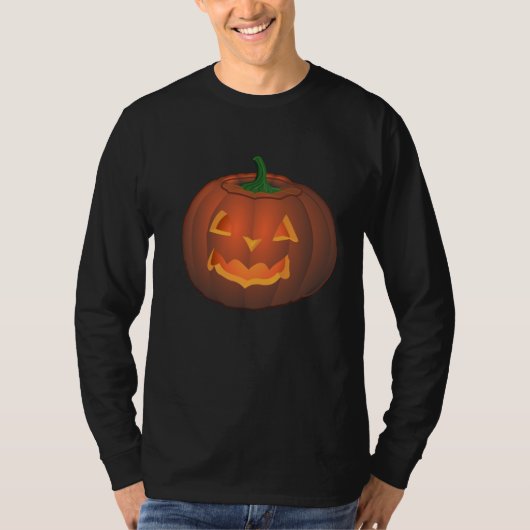 T-shirt d'Halloween Citrouille Tee Jack-o-lanterne (Devant)