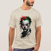 T-shirt d'Halloween clown effrayant (Devant)