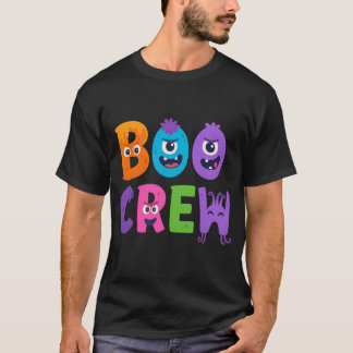 T-Shirt d'Halloween de Boo Crew - Mignonnes Lettre