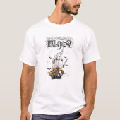 T-shirt d'Halloween moderne noir (Devant)