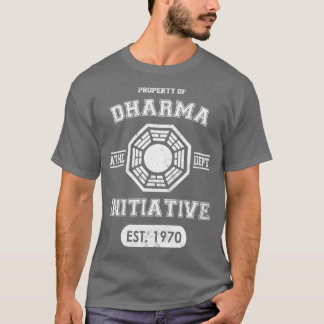 T-shirt Dharma Initiative département sportif Lumière ver
