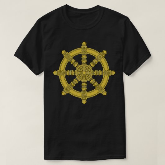 T-shirt Dharma Roue Bouddha Dhamma Chakra Bouddhisme Medit (Design devant)