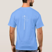 T-shirt d'hickory de Passage- (encre blanche) (Dos)