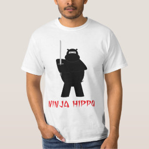 T-shirt d'hippopotame de Ninja