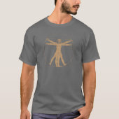 T-shirt d'homme de da Vinci Vitruvian (Devant)