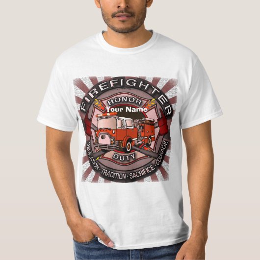 T-shirt d'honneur pompier (Devant)
