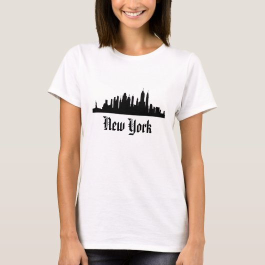 T-shirt d'horizon de "NEW YORK" (Devant)