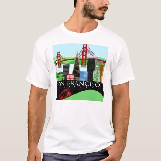 T-shirt d'horizon de San Francisco (Devant)