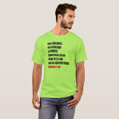 T-shirt d'horizon d'événement (Devant entier)