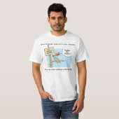T-shirt d'humour de contrôle du trafic aérien (Devant entier)