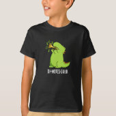 T-shirt Di-notes-saur Dinosaure Drôle Pun Dark BG (Devant)