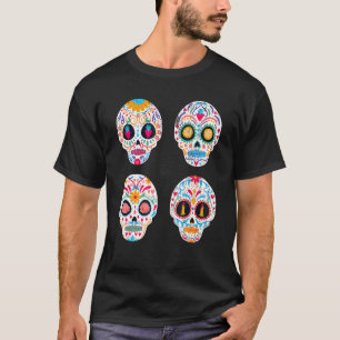 T-shirt Dia De Los Muertos Camiseta Day Of The Dead Sugar