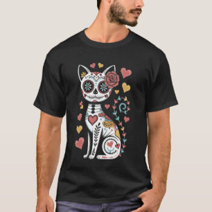 T-shirt Dia De Los Muertos Cinco De Mayo Chat Crâne de Suc