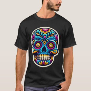 T-shirt Dia de los Muertos crâne 7