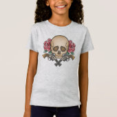 T-Shirt Dia de los Muertos Crâne et armes à feu | Jersey S (Devant)