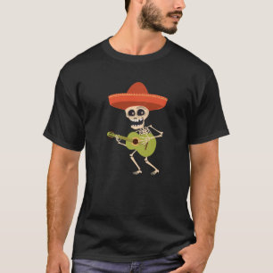 T-shirt Dia De Los Muertos Crâne Mexicain Jour Des Morts