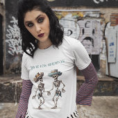 T-shirt Dia de los Muertos dansant squelettes personnalisa