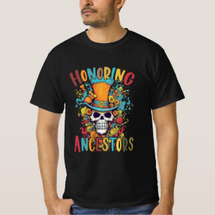 T-shirt Dia De Los Muertos, Honorer Les Ancêtres