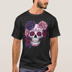 T-shirt Dia De Los Muertos Jour Des Morts Crâne en Sucre