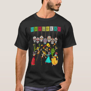 T-shirt Día De Los Muertos Skeleton Journée Mexicaine De L