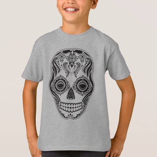 T-shirt Dia de los Muertos That Girl Skull (Devant)