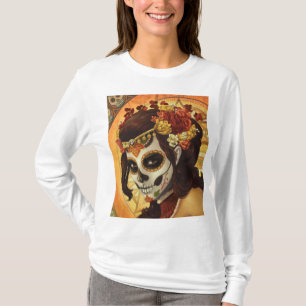 T-shirt Dia De Los Muertos Throw Pillow
