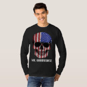 T-shirt Dia Los Muertos Skull America (Devant entier)