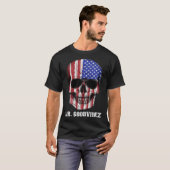 T-shirt Dia Los Muertos Skull America (Devant entier)