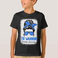Diabète de type 1 T1d guerrier ruban bleu diabète