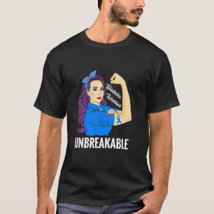 T-shirt Diabète Guerrier Sucre Diabétique Type 1 2 Sensibi
