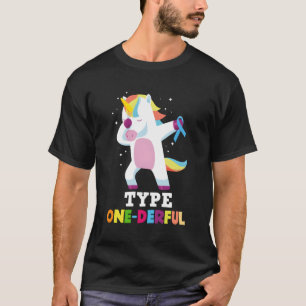 T-shirt Diabète Type 1 Diabète T1D Type Unico à un seul de