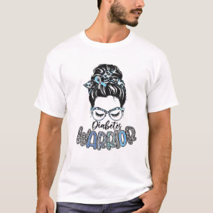 T-shirt Diabetes Warrior Sensibilisation Soutien Diabétiqu