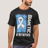 T-shirt Diabetic But Not Defeated (Devant)