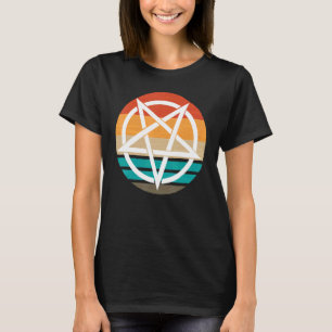 T-shirt Diable de pentagramme rétro 666