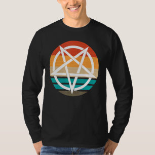T-shirt Diable de pentagramme rétro 666