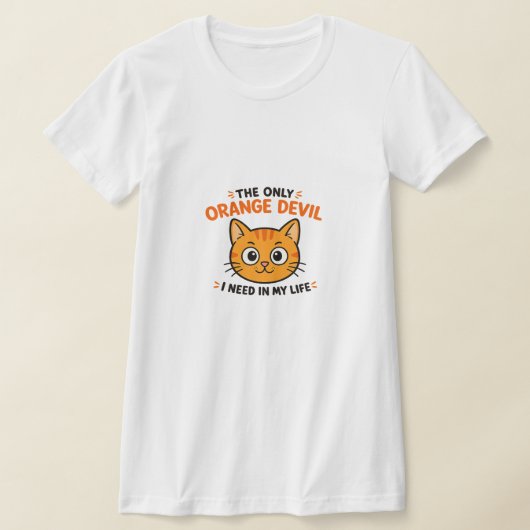 T-SHIRT DIABLE ORANGE (Poser)