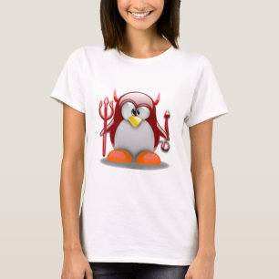 T-shirt Diable Tux (Linux Tux)